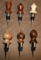 1. Ambrosia Maple<br> 2. Osage Orange<br> 3. Hollywood<br> 4. Maple<br> 5. Turkish Walnut<br> 6. Turkish Walnut<br> Bottle Stoppers - $ 35.00