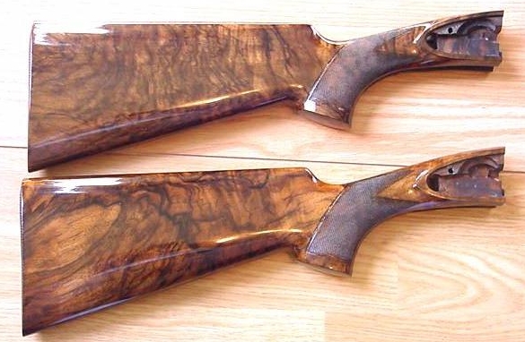 High Gloss Oil Finish on Beretta Shotgun buttstocks