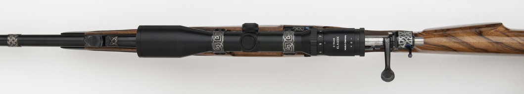 7mm stw Celtic engraved rifle
