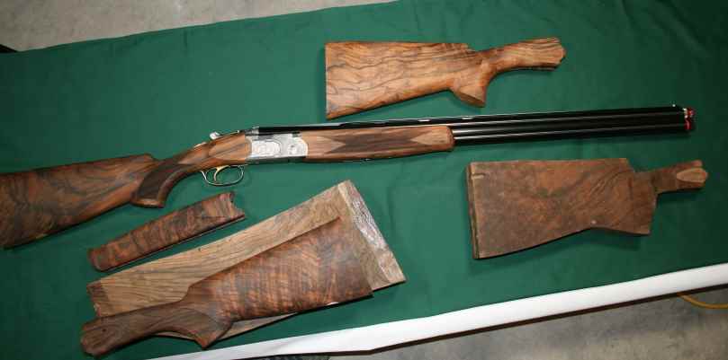 Beretta 686 Restocked with examples of shotgun blanks
