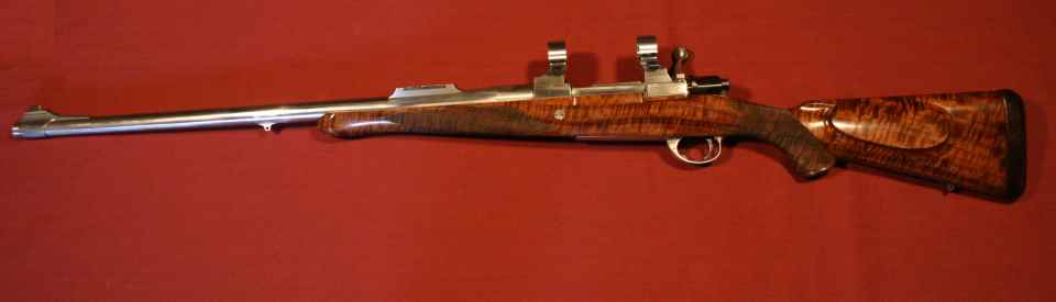 High Gloss Oil Finish on Custom Rifle Bastogne Wood
