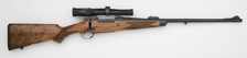  375 right hand side of custom rifle