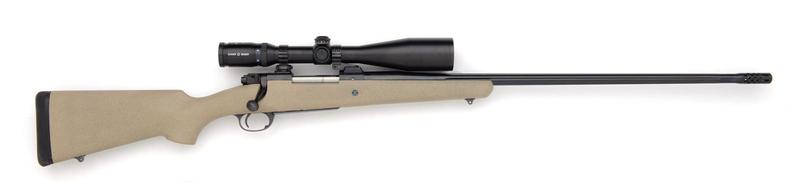 7mm stw desert tan syn-fle synthetic rifle with Schmidt & Bender scope