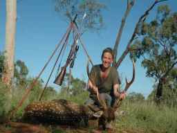 "Free-range axis deer, Queensland, Australia.  (Donna Grey shot this deer)"