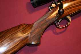Winchester pre-64 point pattern checkering and custom bolt Winchester pre-64 point pattern checkering and custom bolt